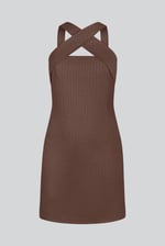 Cross Front Halter Neck dress
