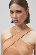 Cross Front Halter Neck dress