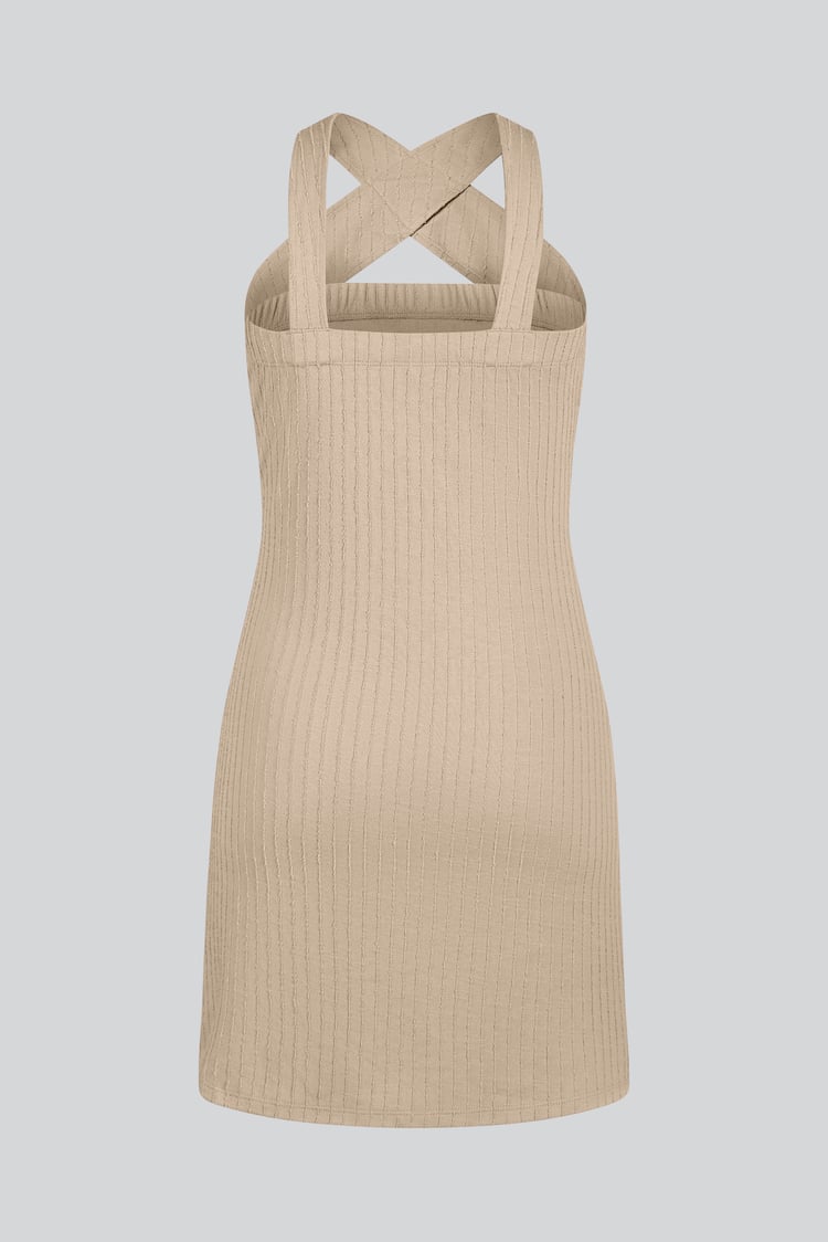 Cross Front Halter Neck dress