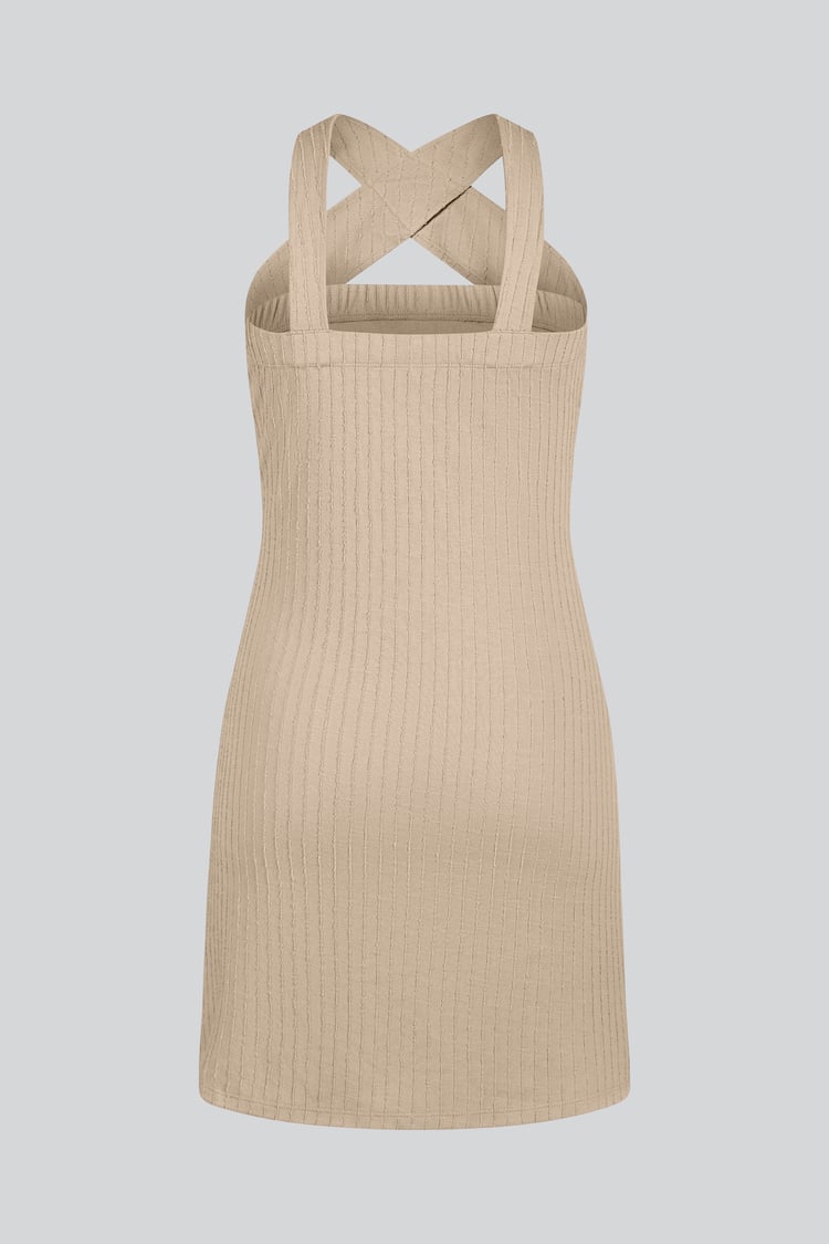 Cross Front Halter Neck dress