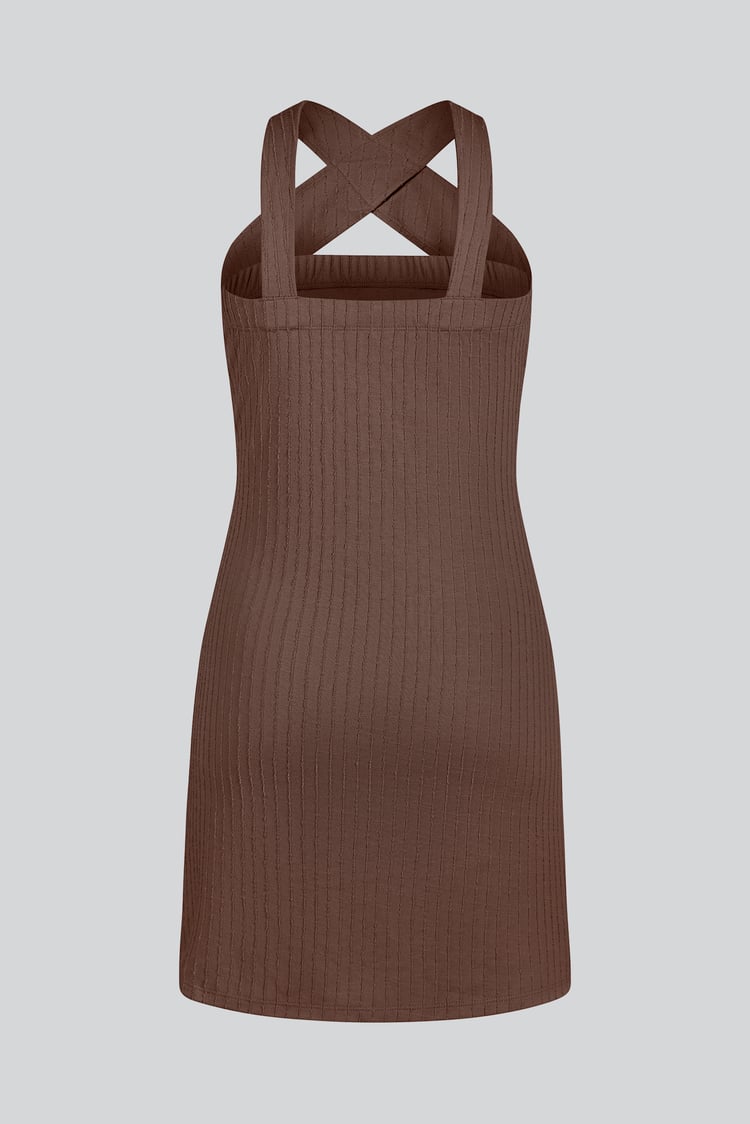 Cross Front Halter Neck dress