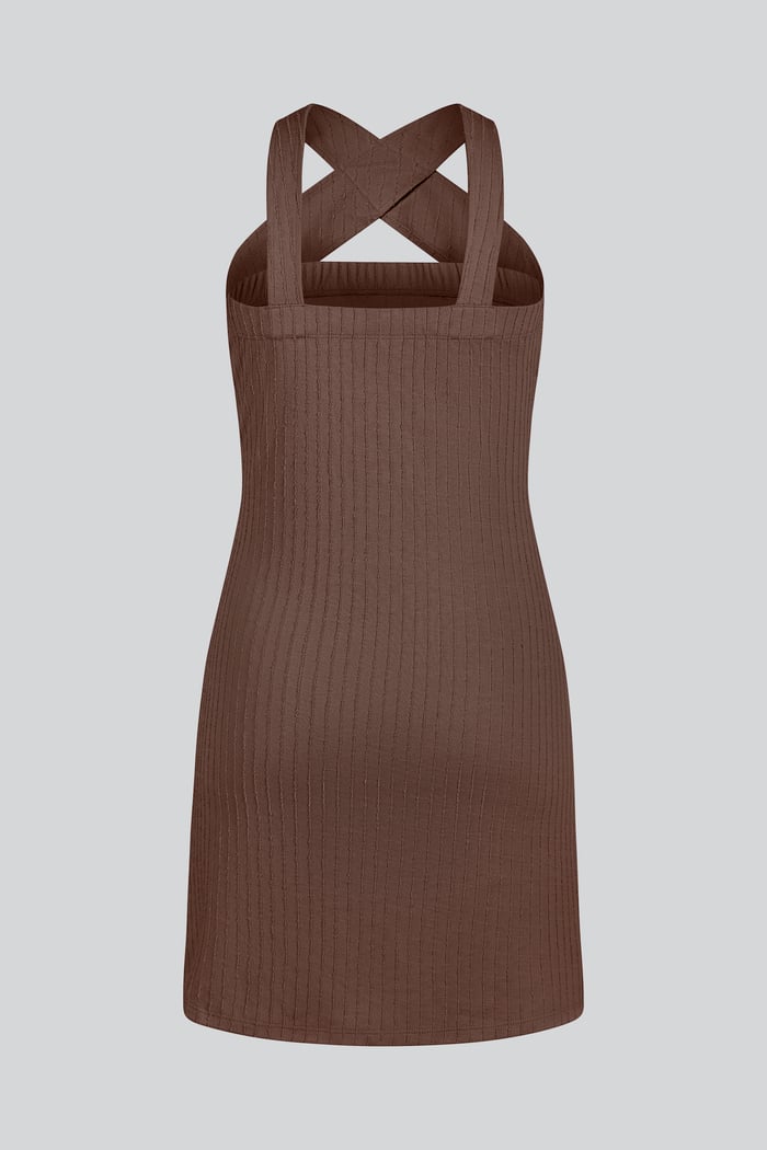 Cross Front Halter Neck dress