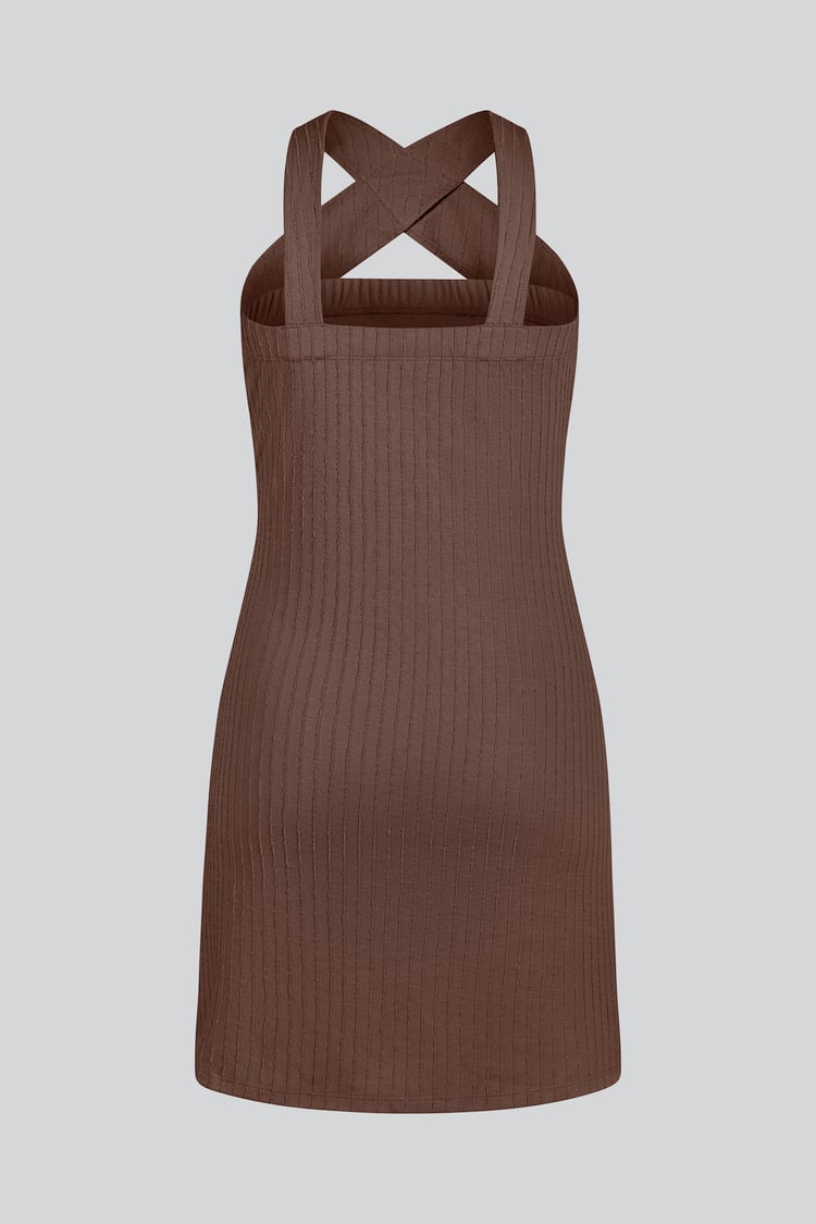 Cross Front Halter Neck dress