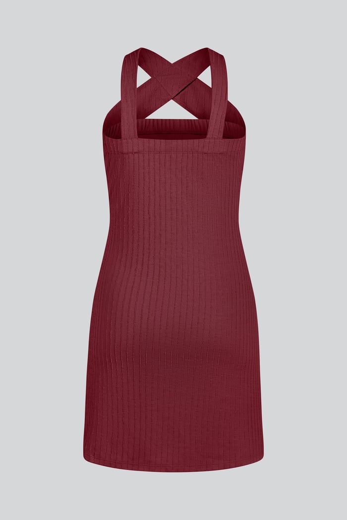 Cross Front Halter Neck dress