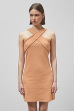 Cross Front Halter Neck dress