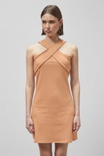 Cross Front Halter Neck dress