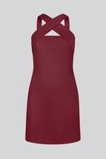 Cross Front Halter Neck dress