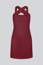 Cross Front Halter Neck dress