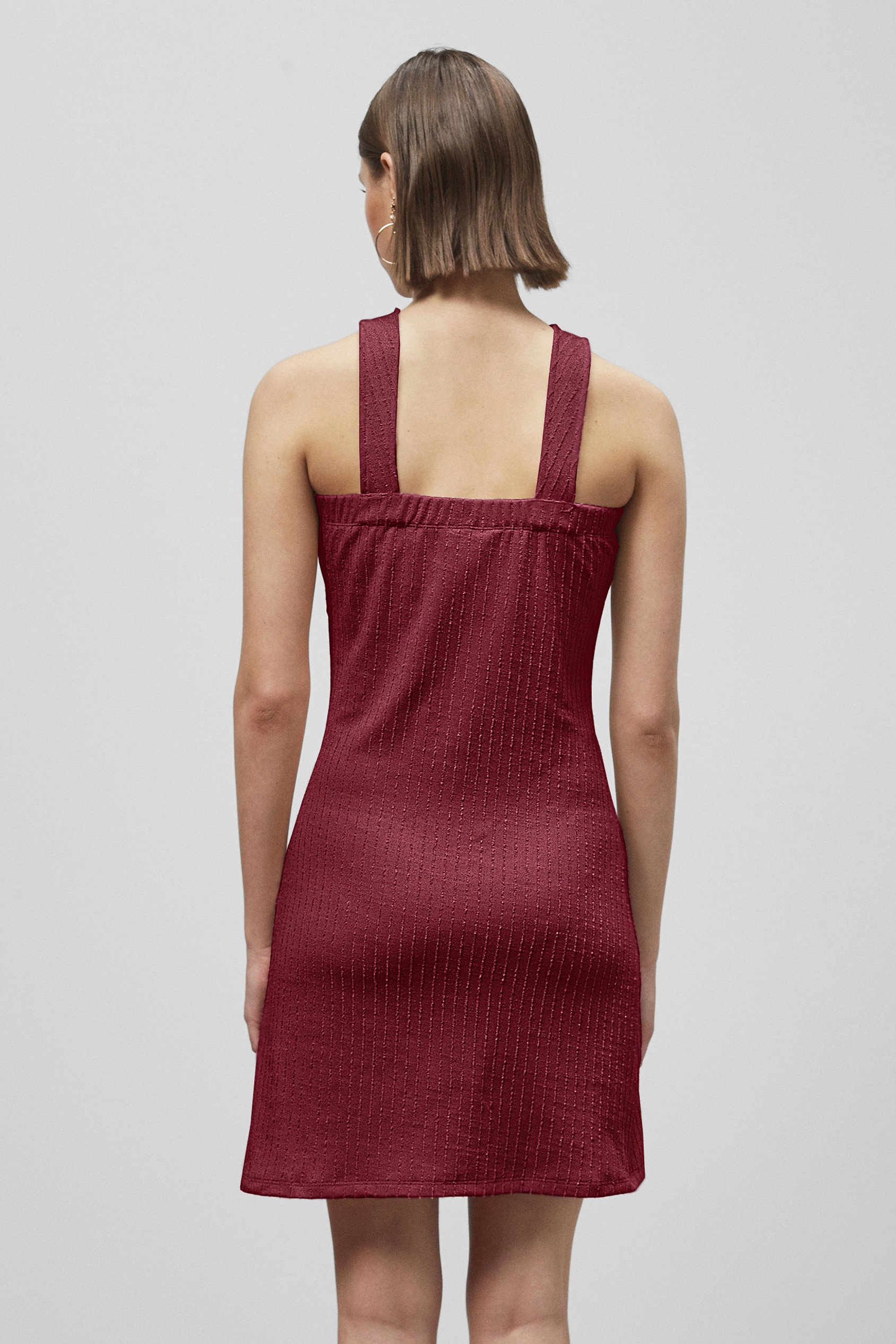 Cross Front Halter Neck dress