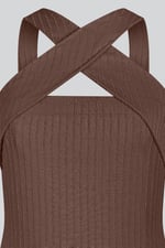 Cross Front Halter Neck dress