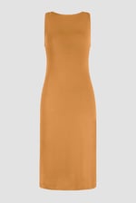 Jersey Dress with Adjustable Self-Fabric Straps