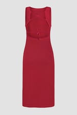 Jersey Dress with Adjustable Self-Fabric Straps