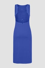 Jersey Dress with Adjustable Self-Fabric Straps