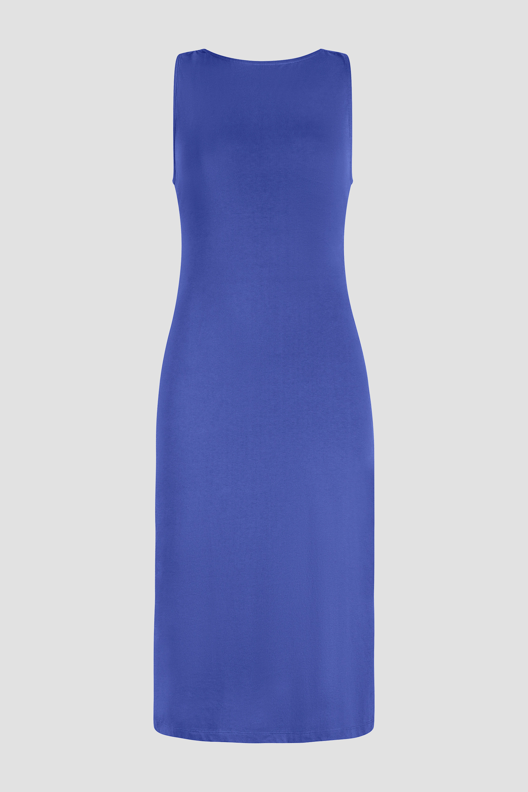 Jersey Dress with Adjustable Self-Fabric Straps