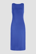 Jersey Dress with Adjustable Self-Fabric Straps