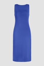 Jersey Dress with Adjustable Self-Fabric Straps
