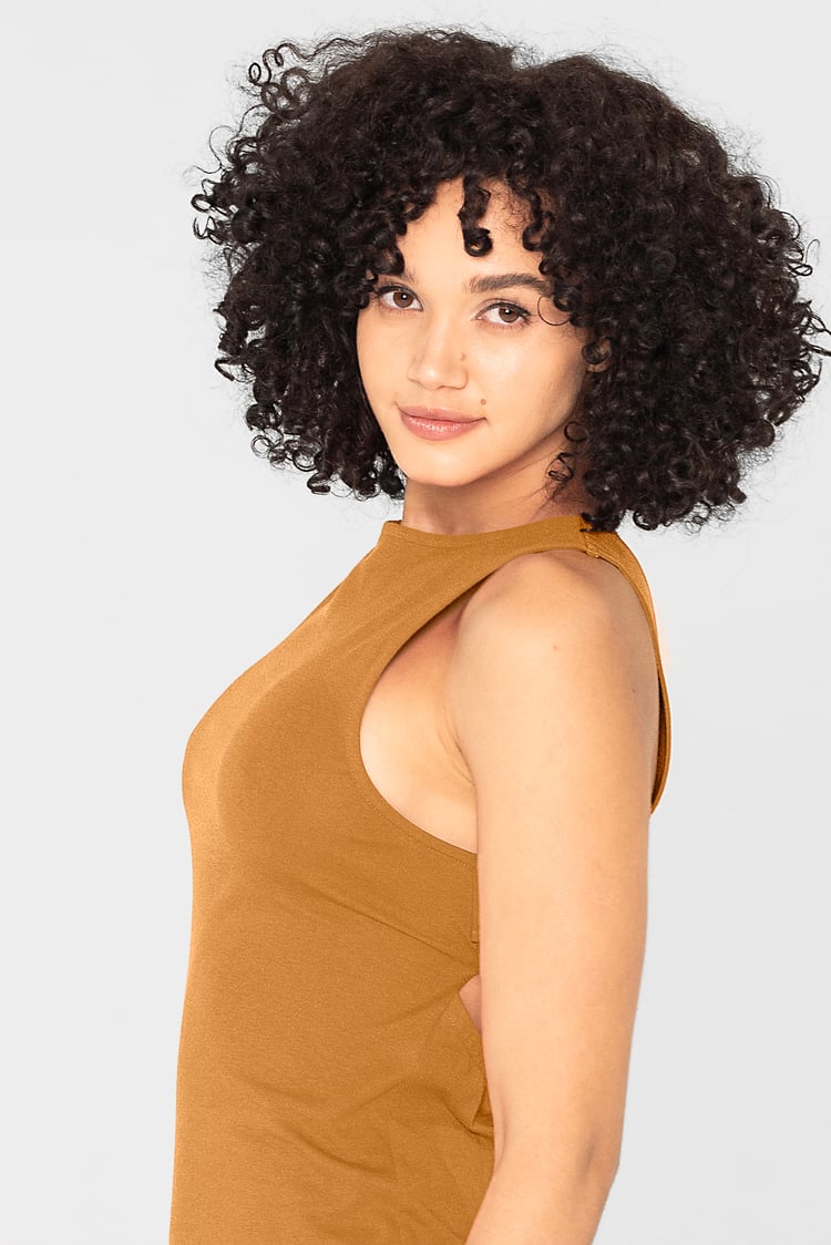 Jersey Dress with Adjustable Self-Fabric Straps