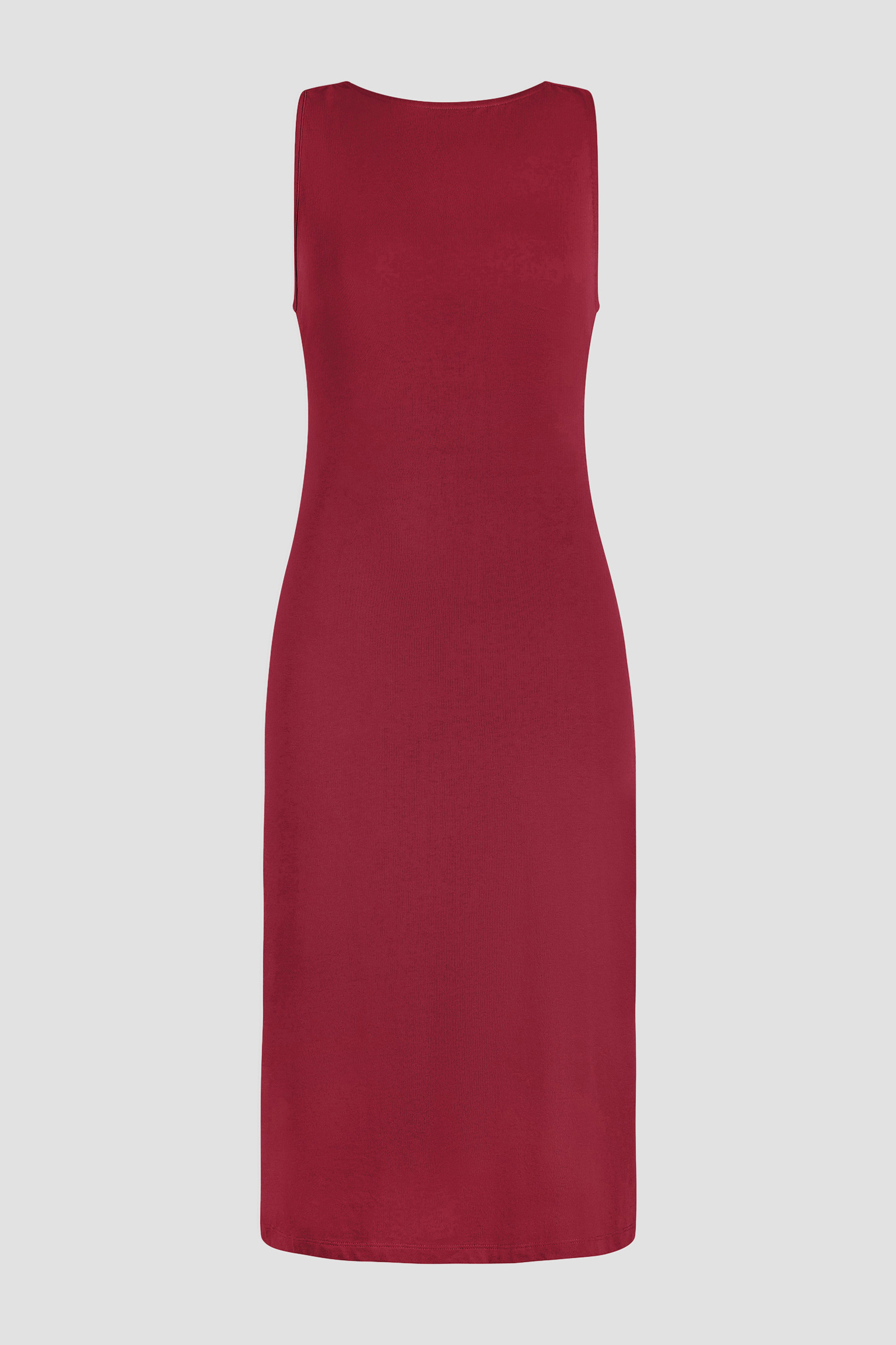 Jersey Dress with Adjustable Self-Fabric Straps