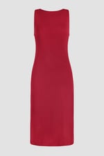 Jersey Dress with Adjustable Self-Fabric Straps