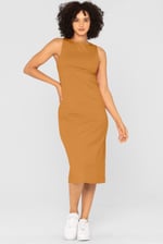 Jersey Dress with Adjustable Self-Fabric Straps