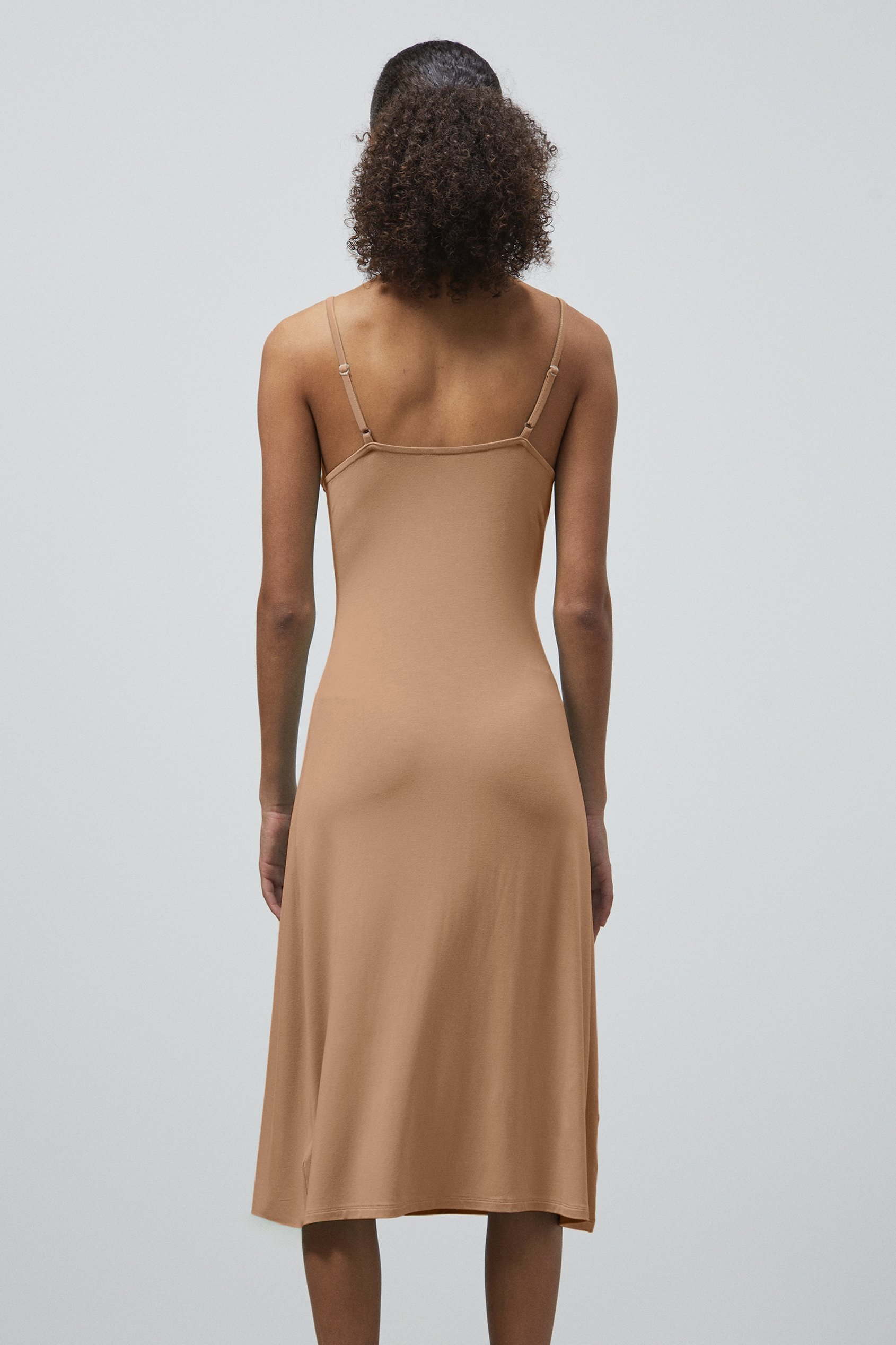 Strappy V-Neck Jersey Dress