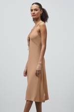 Strappy V-Neck Jersey Dress