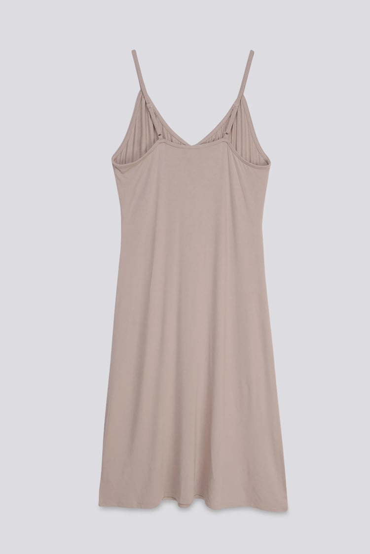Strappy V-Neck Jersey Dress