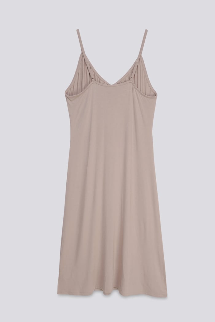 Strappy V-Neck Jersey Dress