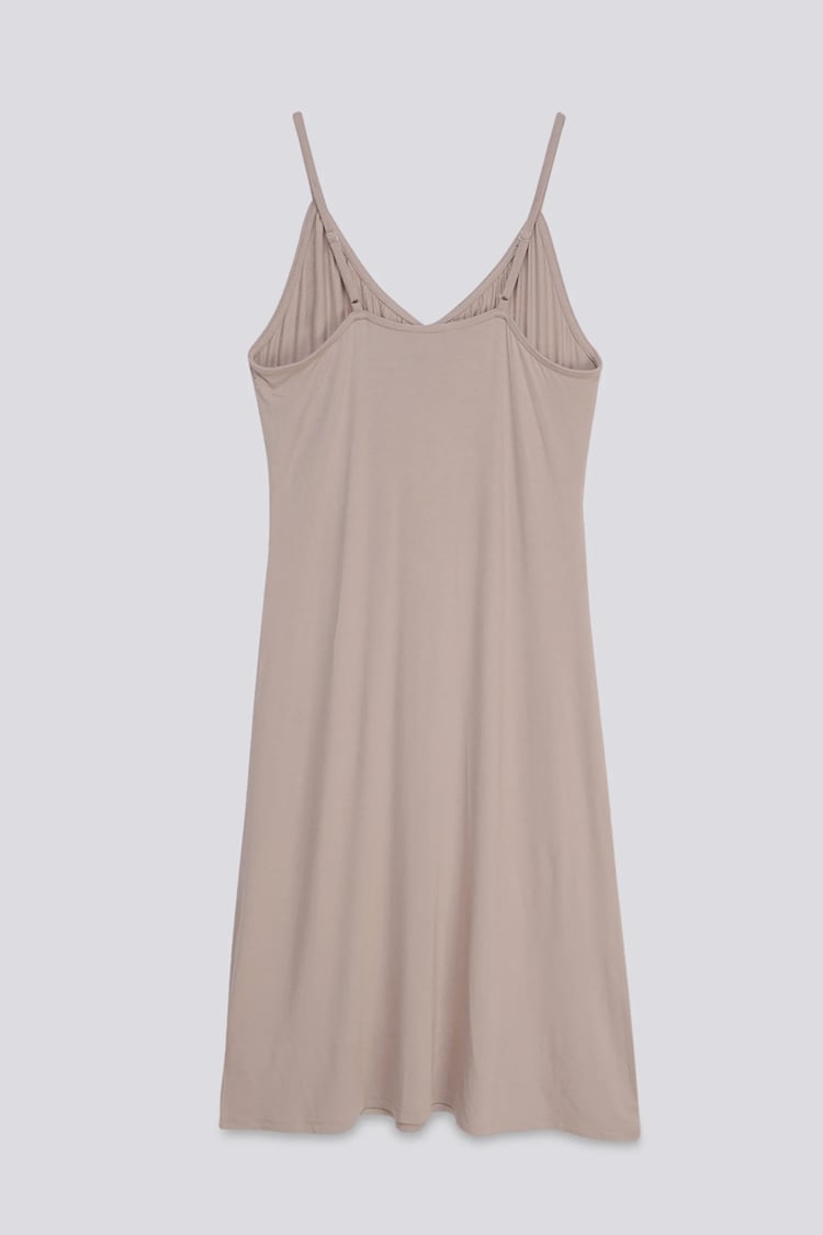 Strappy V-Neck Jersey Dress