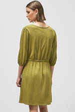 Drawstring Waist Jersey Dress