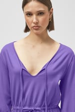 Drawstring Waist Jersey Dress