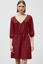 Drawstring Waist Jersey Dress