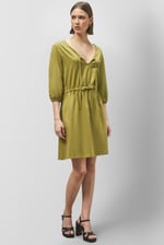 Drawstring Waist Jersey Dress