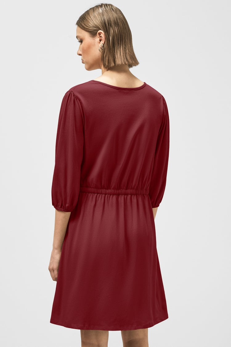 Drawstring Waist Jersey Dress