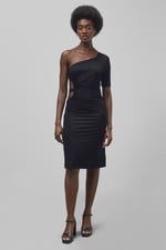 Asymmetric Neck Line Dress