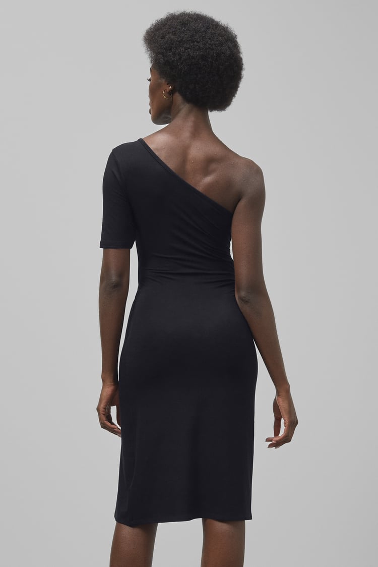 Asymmetric Neck Line Dress