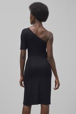 Asymmetric Neck Line Dress