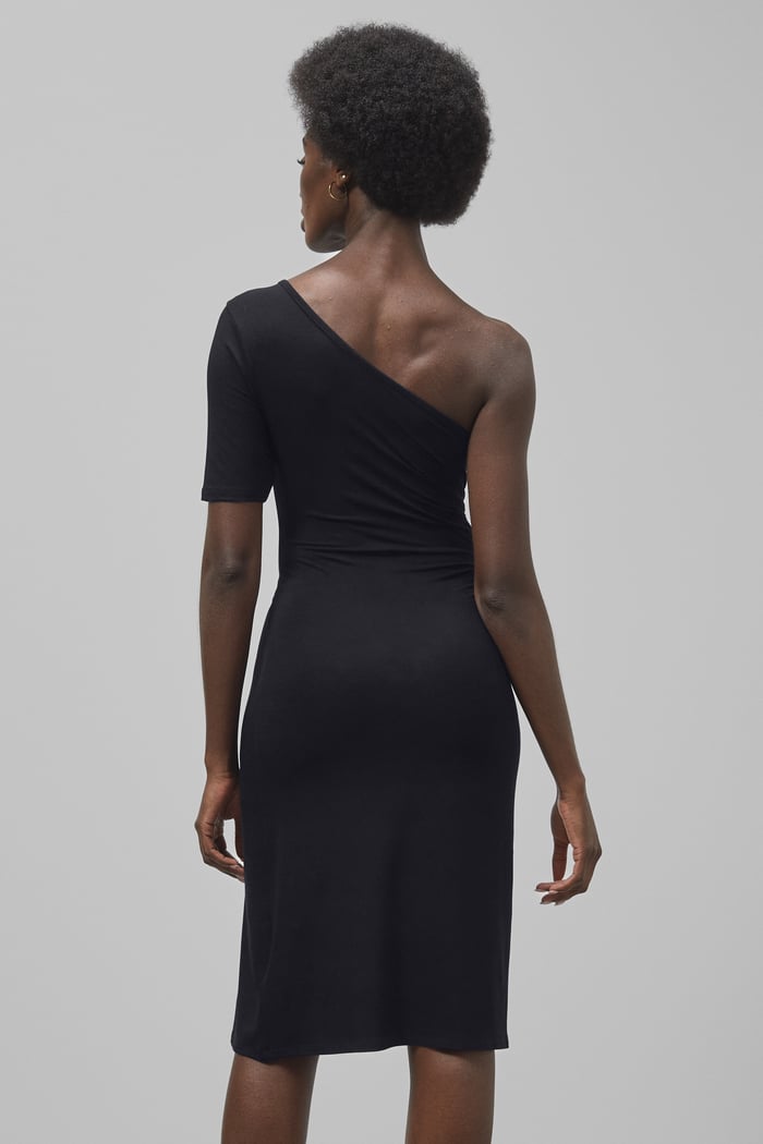 Asymmetric Neck Line Dress