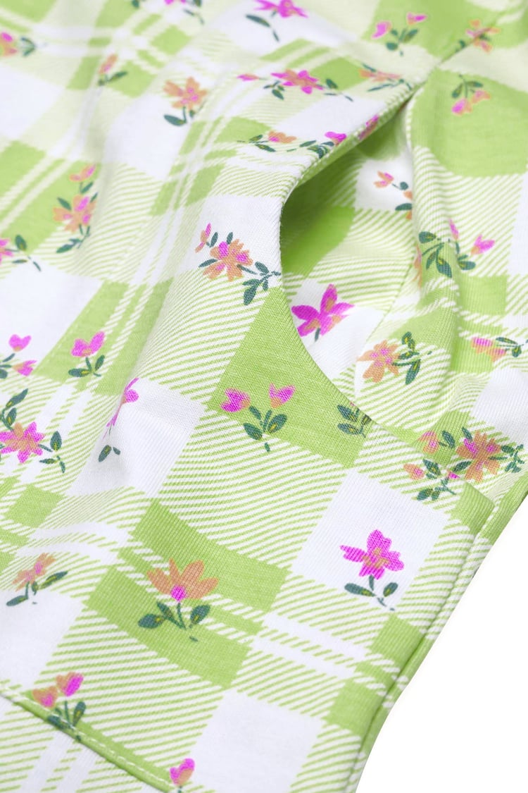 Belted Printed Jersey Dress