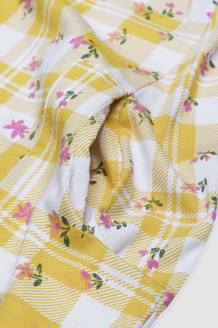 Belted Printed Jersey Dress