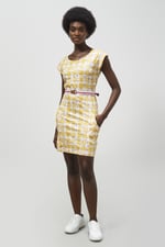 Belted Printed Jersey Dress