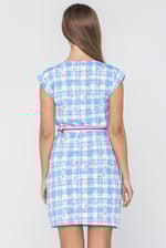 Belted Printed Jersey Dress