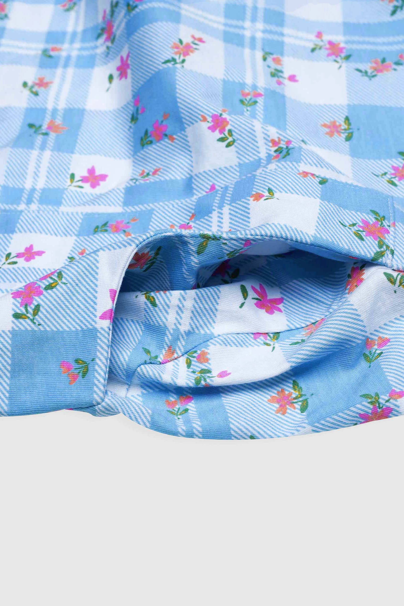 Belted Printed Jersey Dress