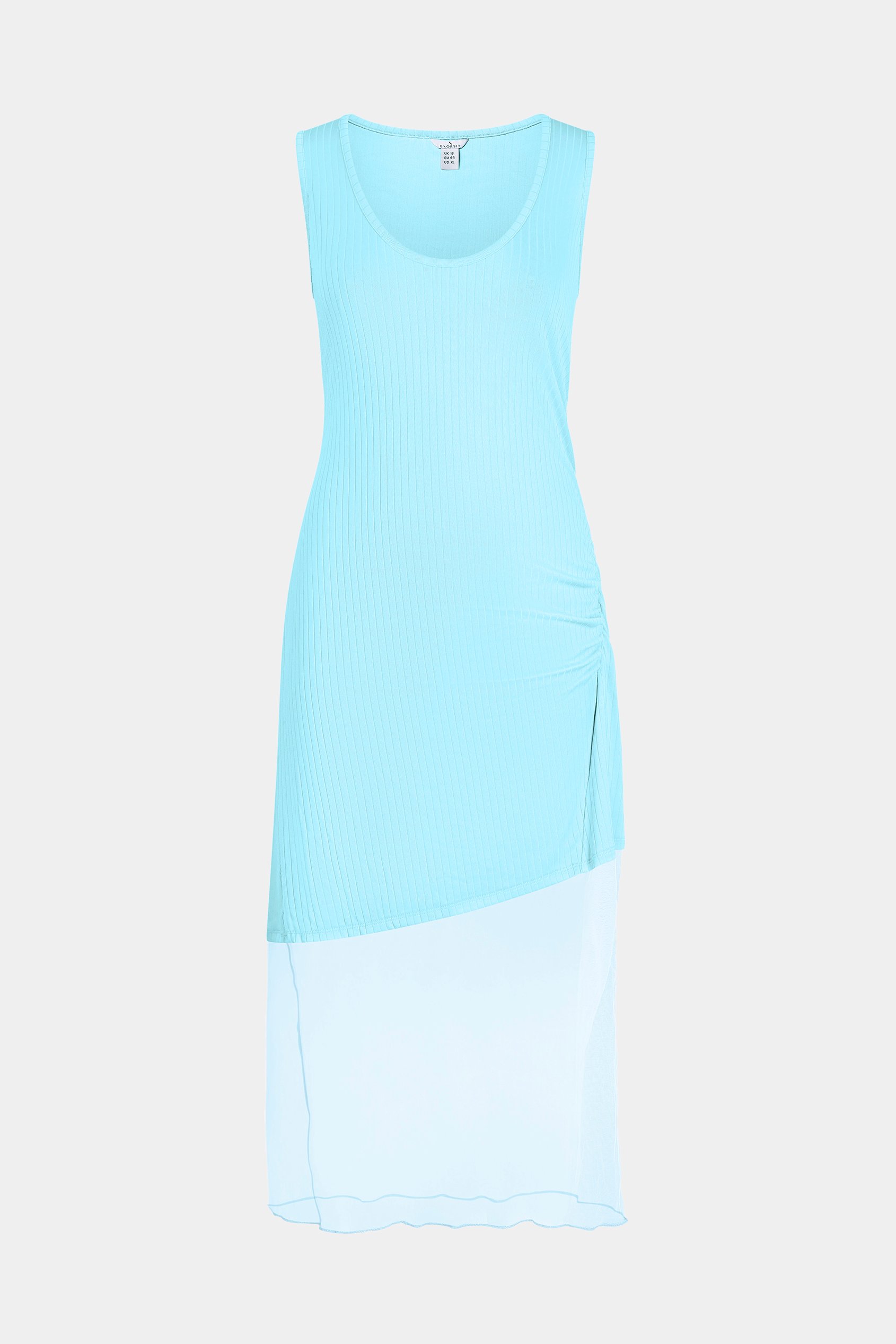 Chic Slim-Fit Dress with Mesh Detail