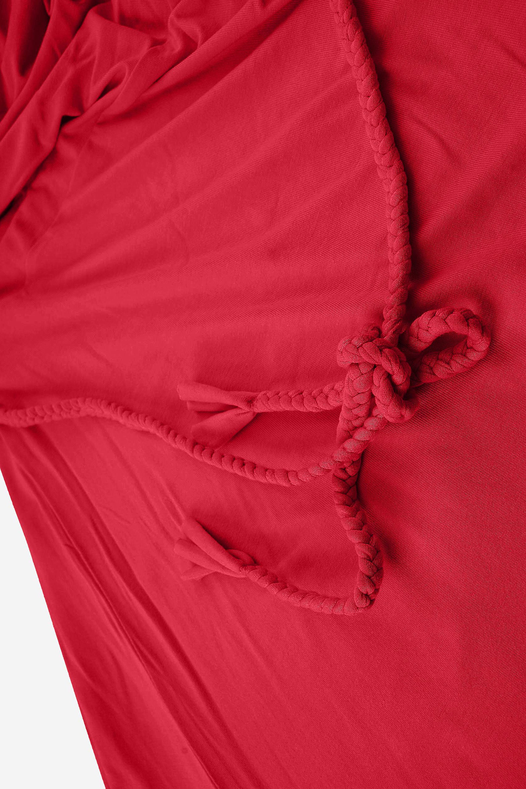 Mock Neck Tie-Belt Mini Dress