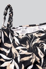 Women's Printed Midi Dress with Cut-Out Detail