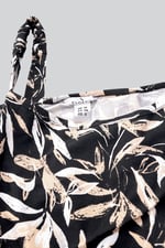 Women's Printed Midi Dress with Cut-Out Detail