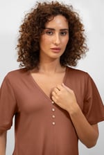 Bell Sleeve Textured Rib Playsuit