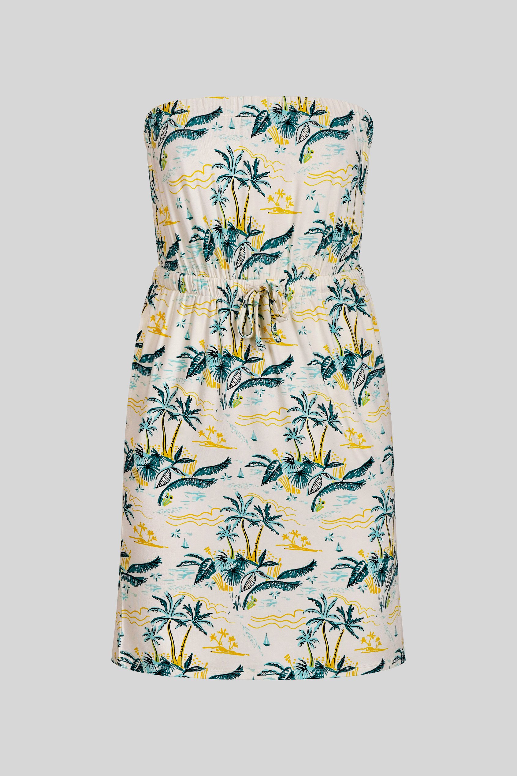 Printed Bardot Jersey Mini Dress