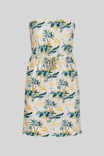 Printed Bardot Jersey Mini Dress